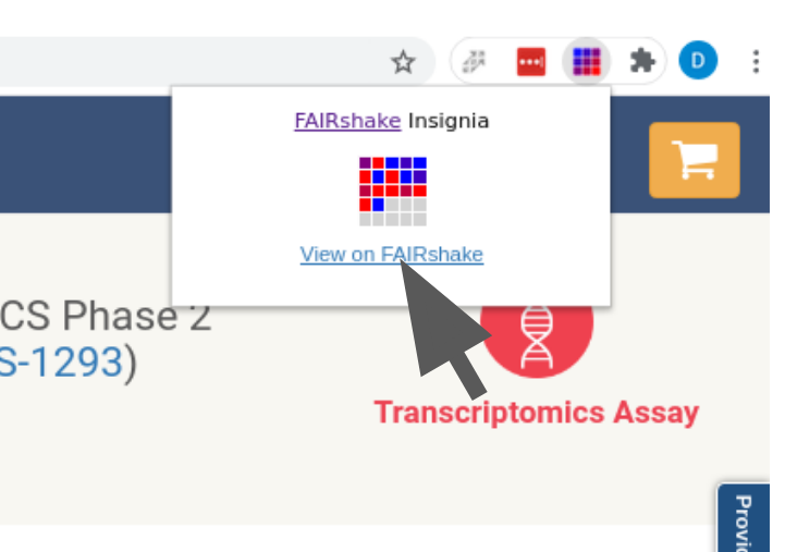 View on FAIRshake with extension